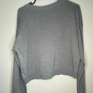 Grey light weight pull over